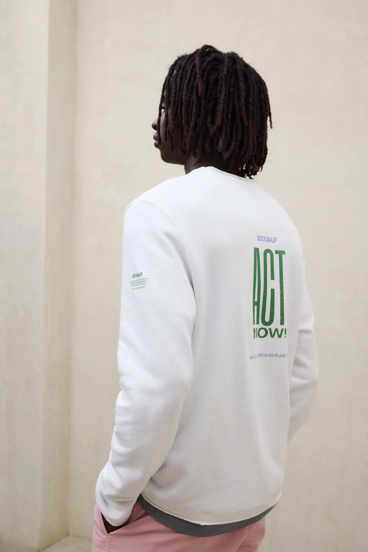 CAMISETA DE MANGA LARGA ACT BLANCA - Image 3
